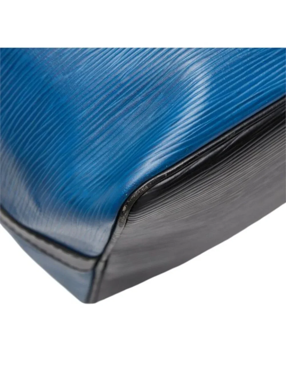 Louis Vuitton Epi Petit Noe Shoulder Bag Toledo Blue Noir Leather
